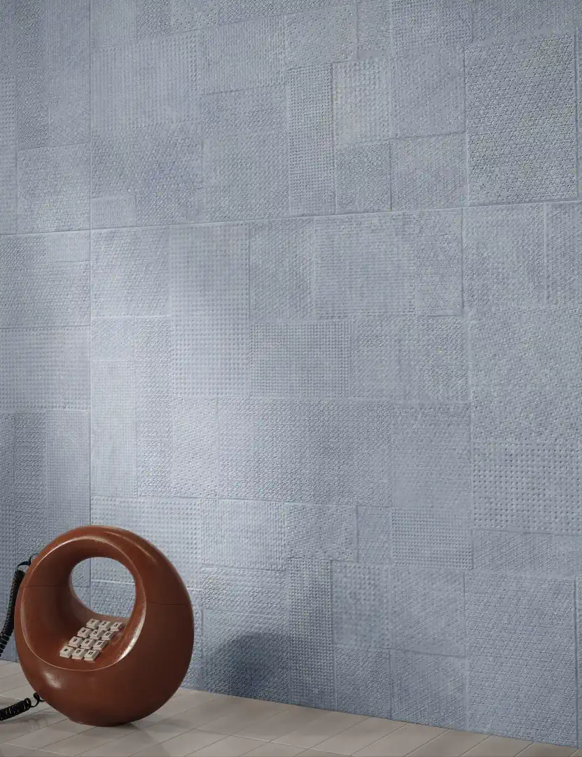 Gres Emil SIXTY efekt kamień, beton - aranzacja w eleganckiej lazience
