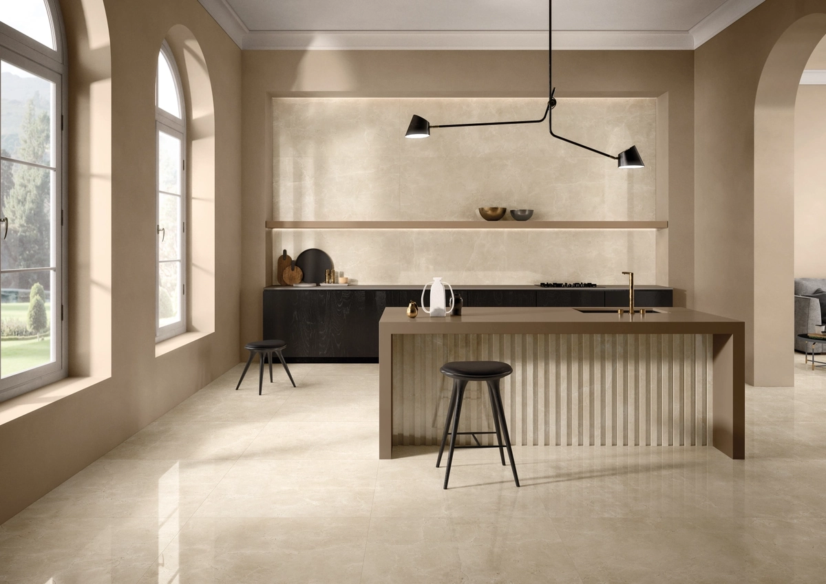 Gres Emil TELE DI MARMO RELOADED efekt marmur - aranzacja w eleganckiej lazience
