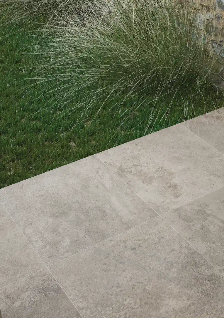 Gres Emil FABRIKA efekt beton - aranzacja w minimalistycznym wnetrzu
