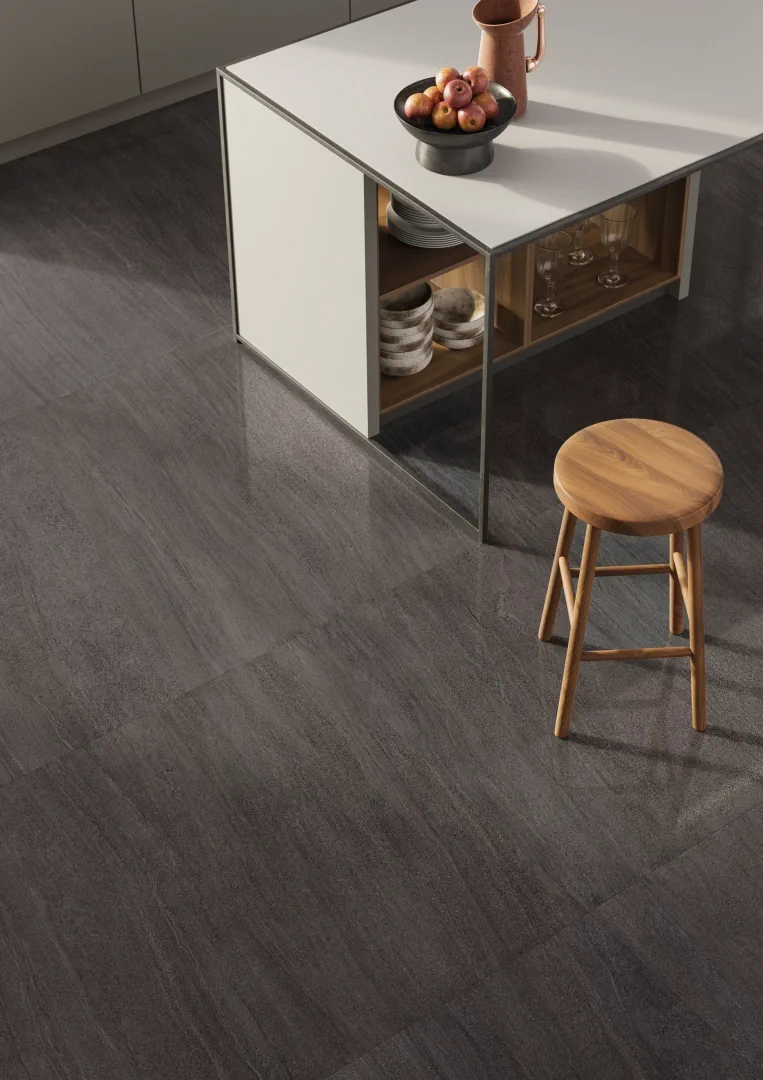 Gres Ergon ELEGANCE PRO efekt kamień - aranzacja w elewacji domu
