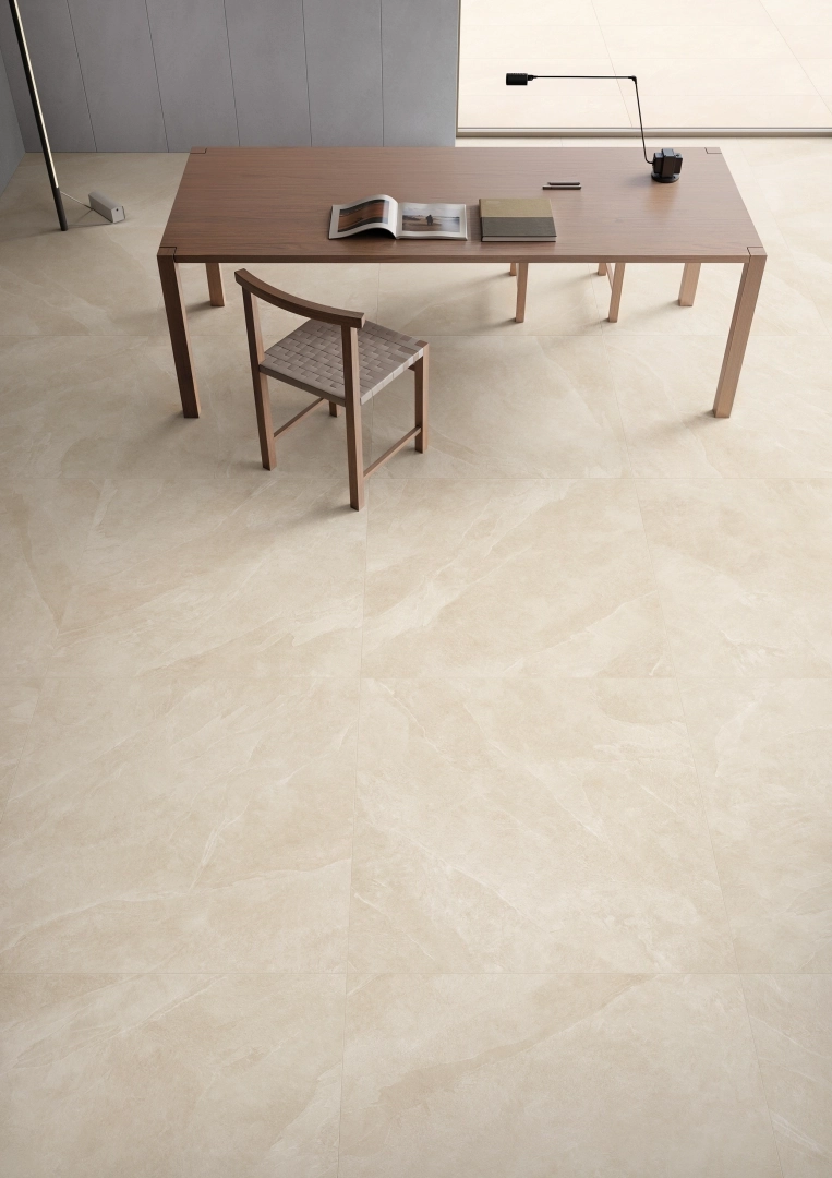 Gres Ergon CORNERSTONE EVOLUTION efekt kamień - aranzacja w eleganckiej lazience