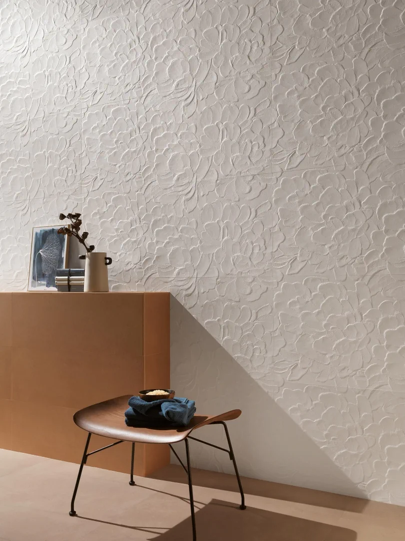 Gres Fap LUMINA SAND ART efekt beton - aranzacja w elewacji domu