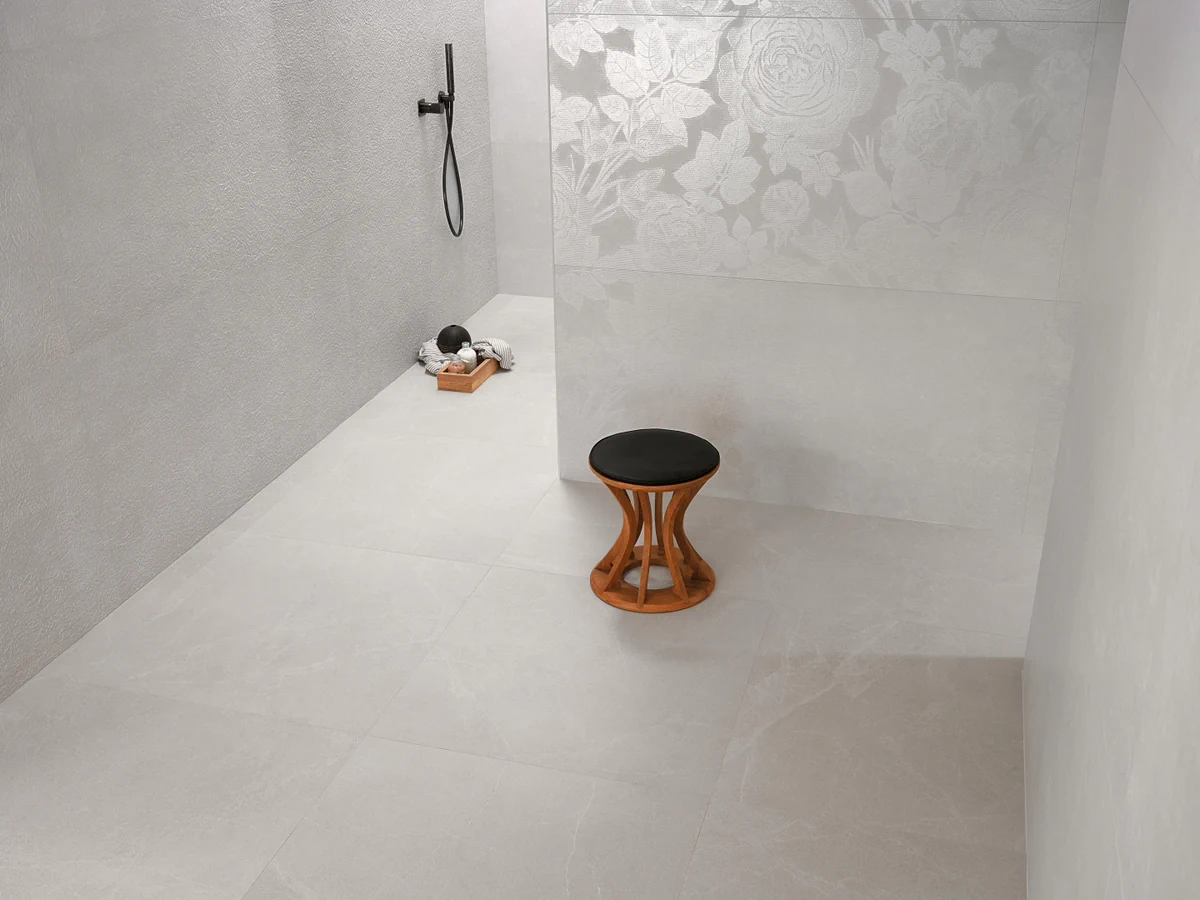 Gres Fap BLOOM efekt beton - aranzacja w elewacji domu