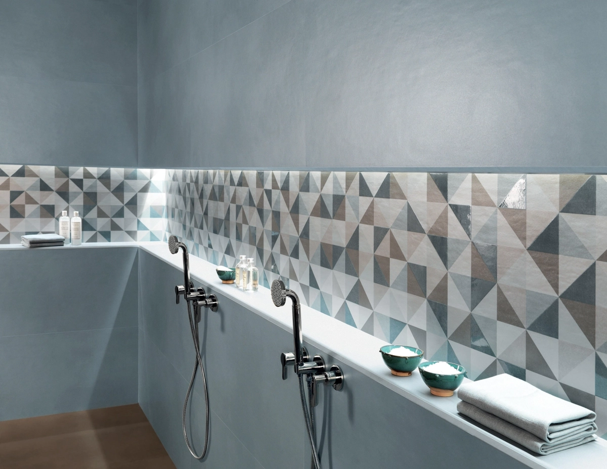 Gres Fap MILANO MOOD efekt beton, kamień - aranzacja w eleganckiej lazience