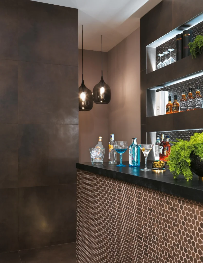 Gres Fap MILANO&FLOOR efekt beton - aranzacja w eleganckiej lazience