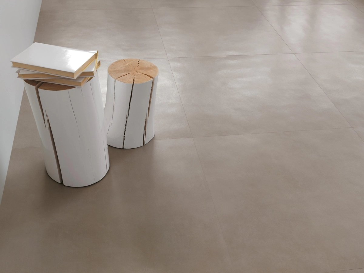 Gres Fap MILANO&FLOOR efekt beton - aranzacja w minimalistycznym wnetrzu