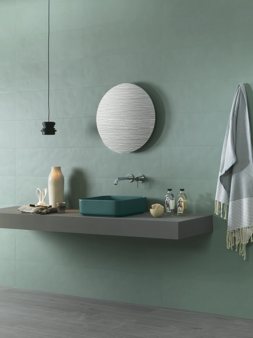 Gres Fap COLOR LINE efekt kolor - aranzacja w minimalistycznym wnetrzu
