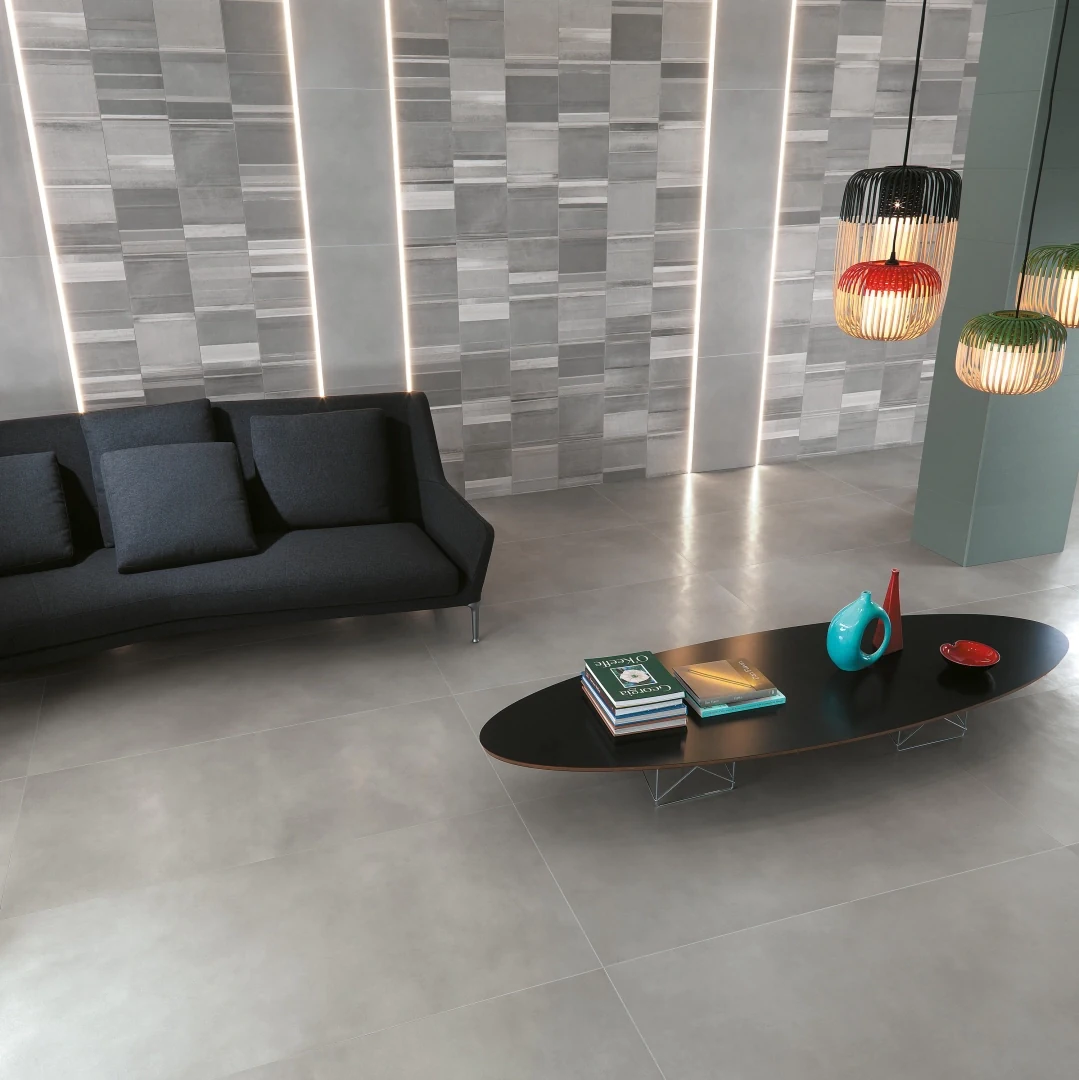 Gres Fap MILANO&FLOOR efekt beton - aranzacja w elewacji domu