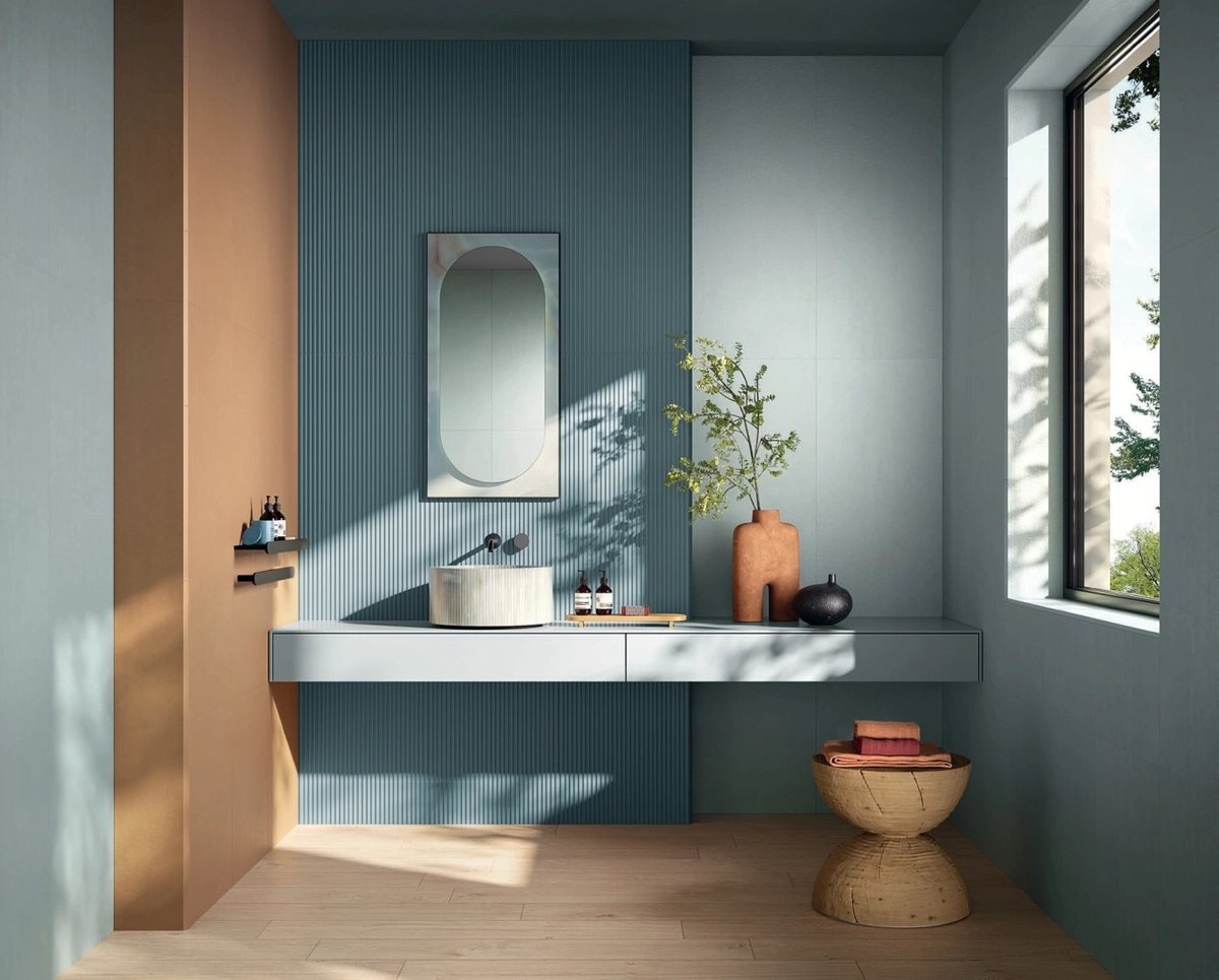 Gres Fap TRUE COLOR efekt kolor - aranzacja w eleganckiej lazience