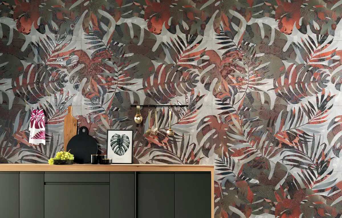 Gres Fap FAP MURALS efekt kamień, beton, tapeta - aranzacja w minimalistycznym wnetrzu