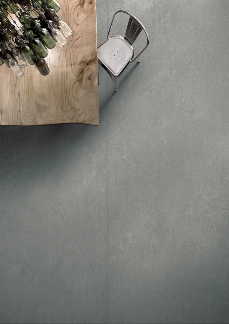 Gres Graniti Fiandre ASTER MAXIMUM efekt kamień - aranzacja w eleganckiej lazience