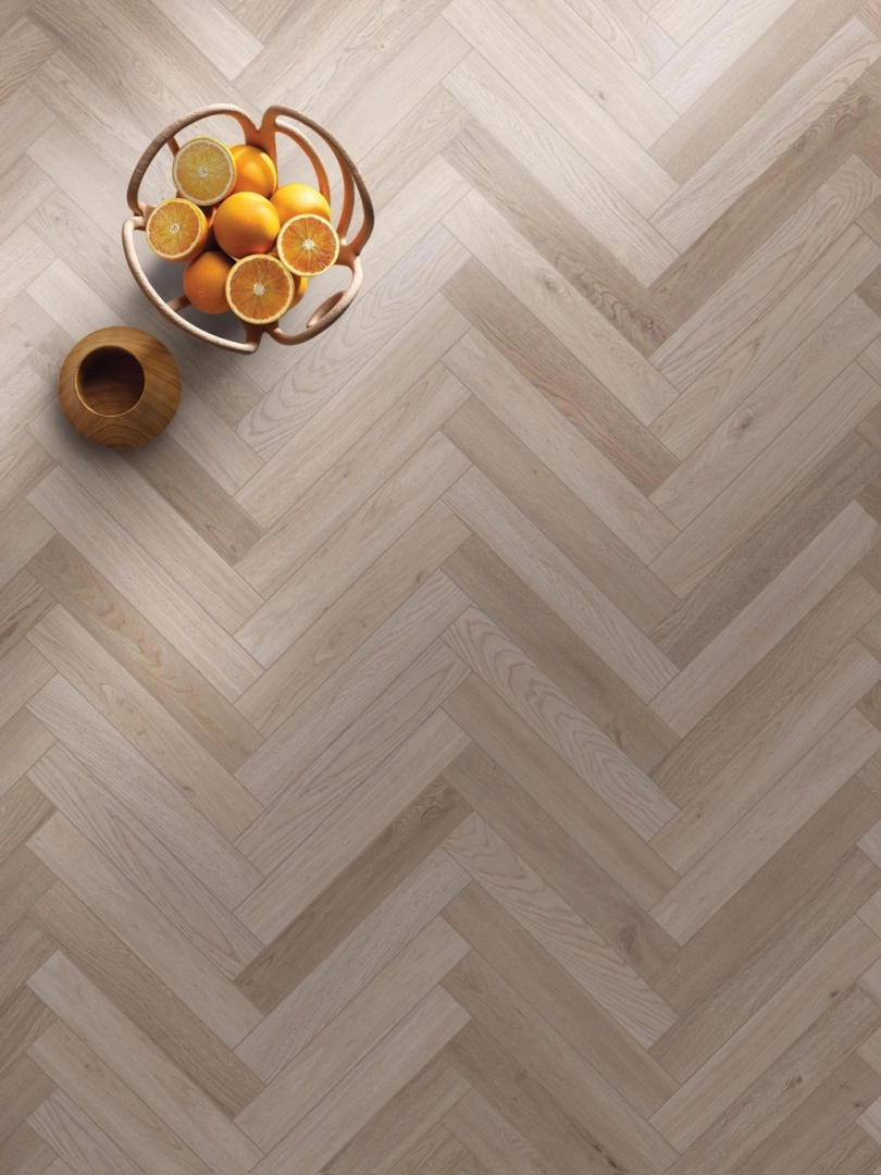 Gres Flaviker FOUR SEASONS efekt drewno - aranzacja w minimalistycznym wnetrzu