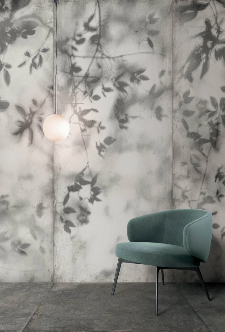 Gres Flaviker ART WALLS efekt tapeta - aranzacja w eleganckiej lazience