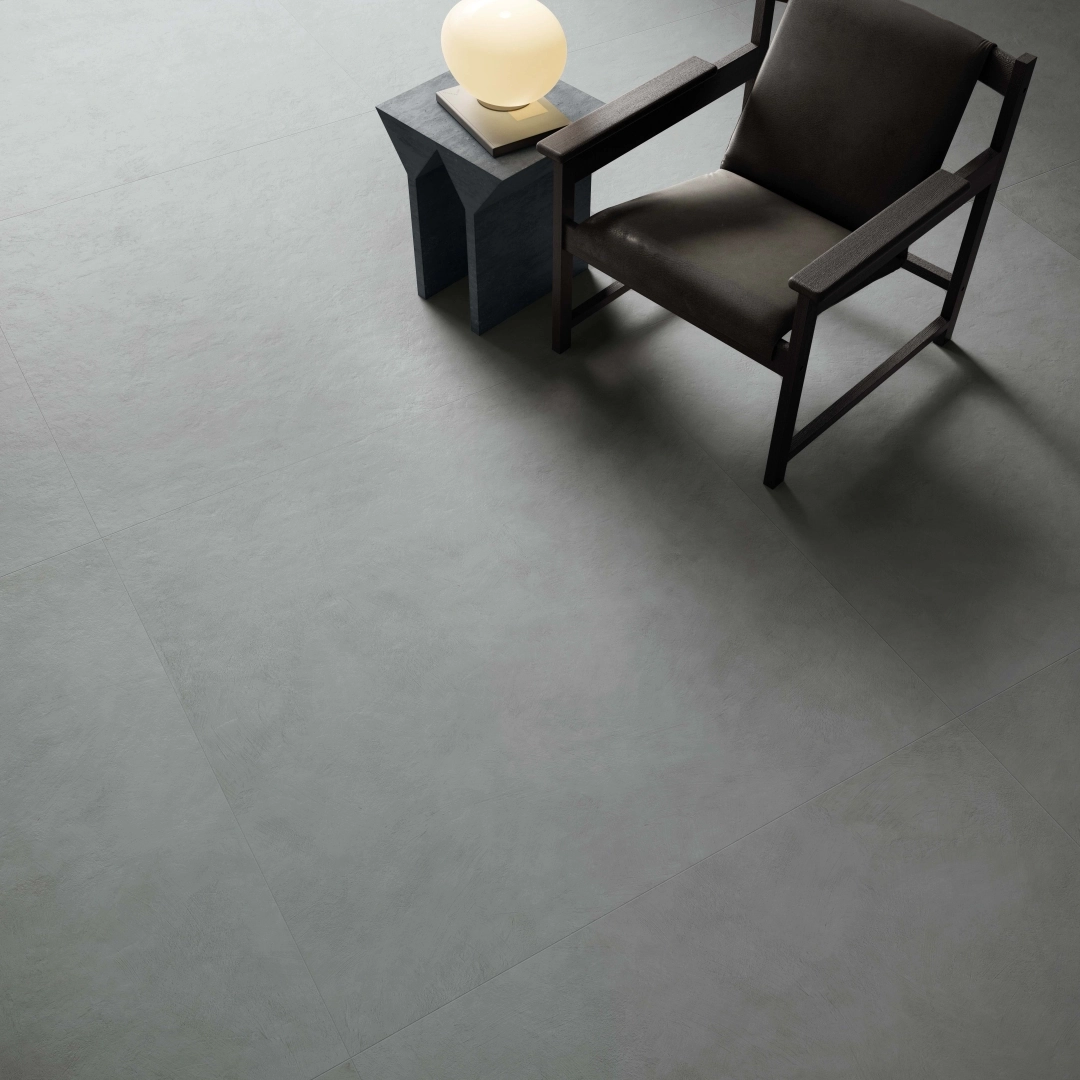 Gres Flaviker PALETTE efekt beton - aranzacja w elewacji domu