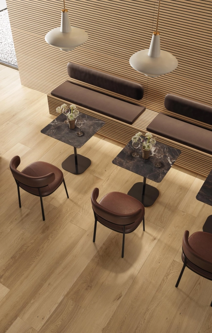 Gres Flaviker FOUR SEASONS efekt drewno - aranzacja w elewacji domu