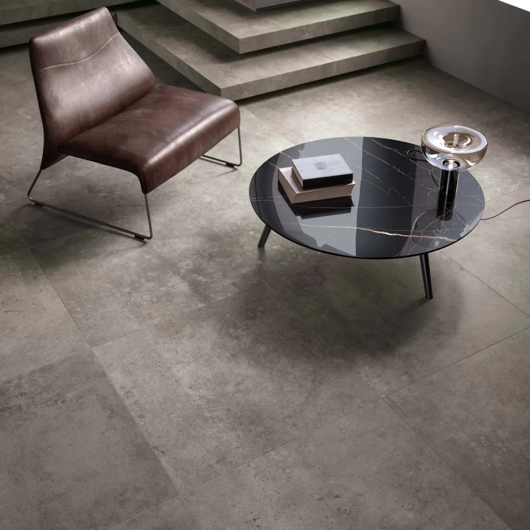Gres Flaviker HYPER efekt beton - aranzacja w elewacji domu