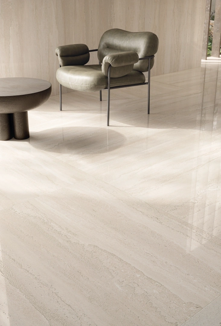 Gres Flaviker DOUBLE efekt kamień - aranzacja w eleganckiej lazience