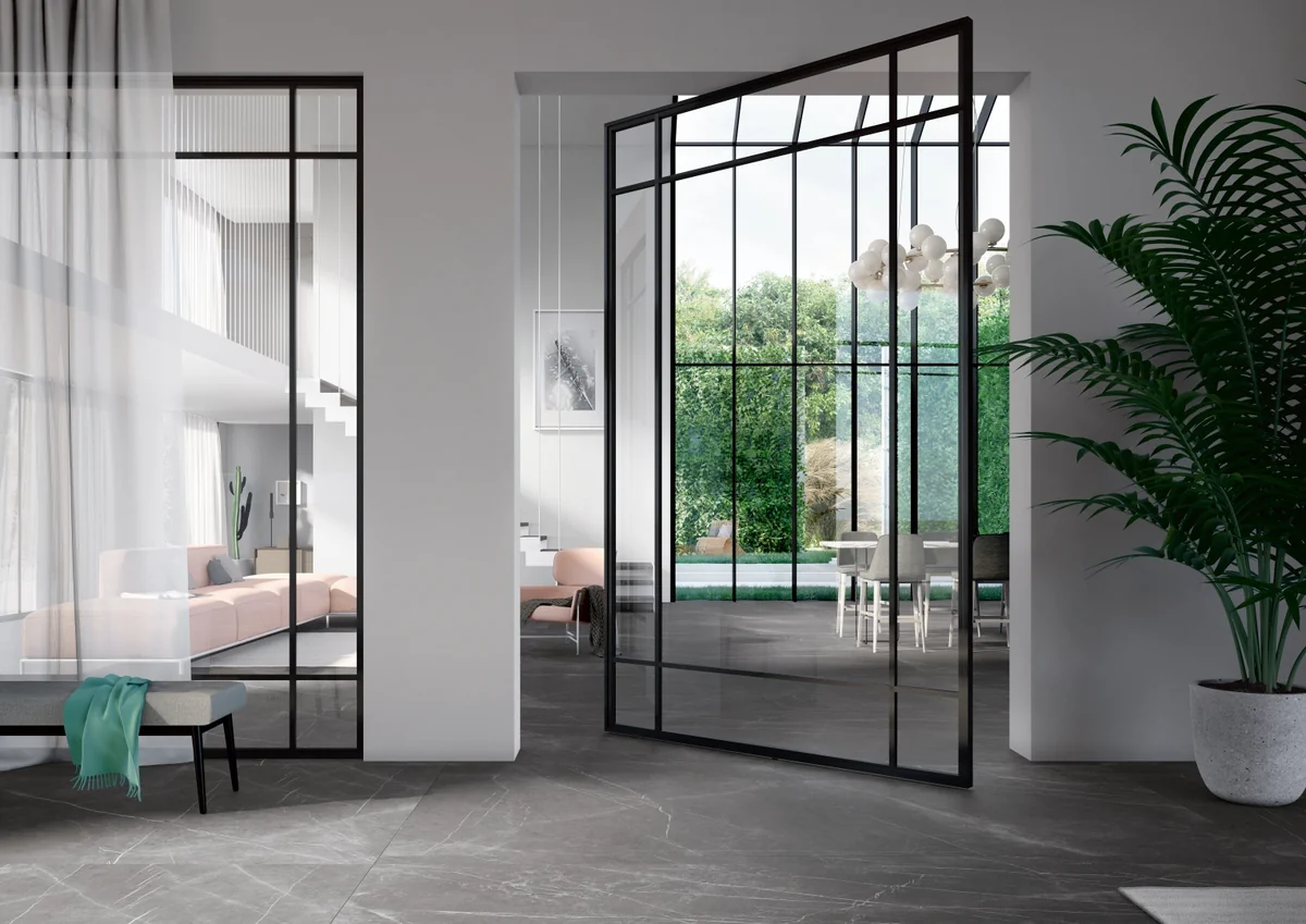 Gres Fmg MARBLE ACTIVE efekt marmur - aranzacja w elewacji domu