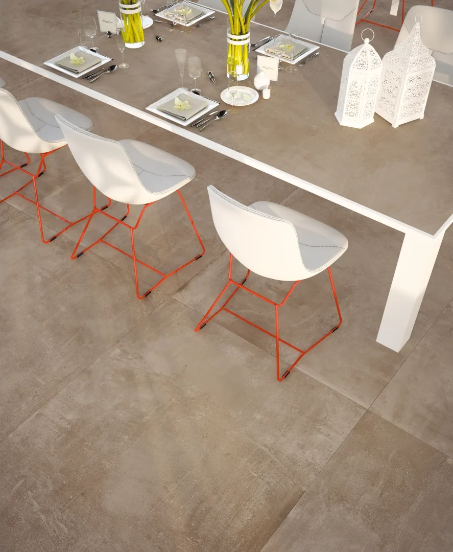 Gres Fondovalle PORTLAND efekt kamień - aranzacja w eleganckiej lazience