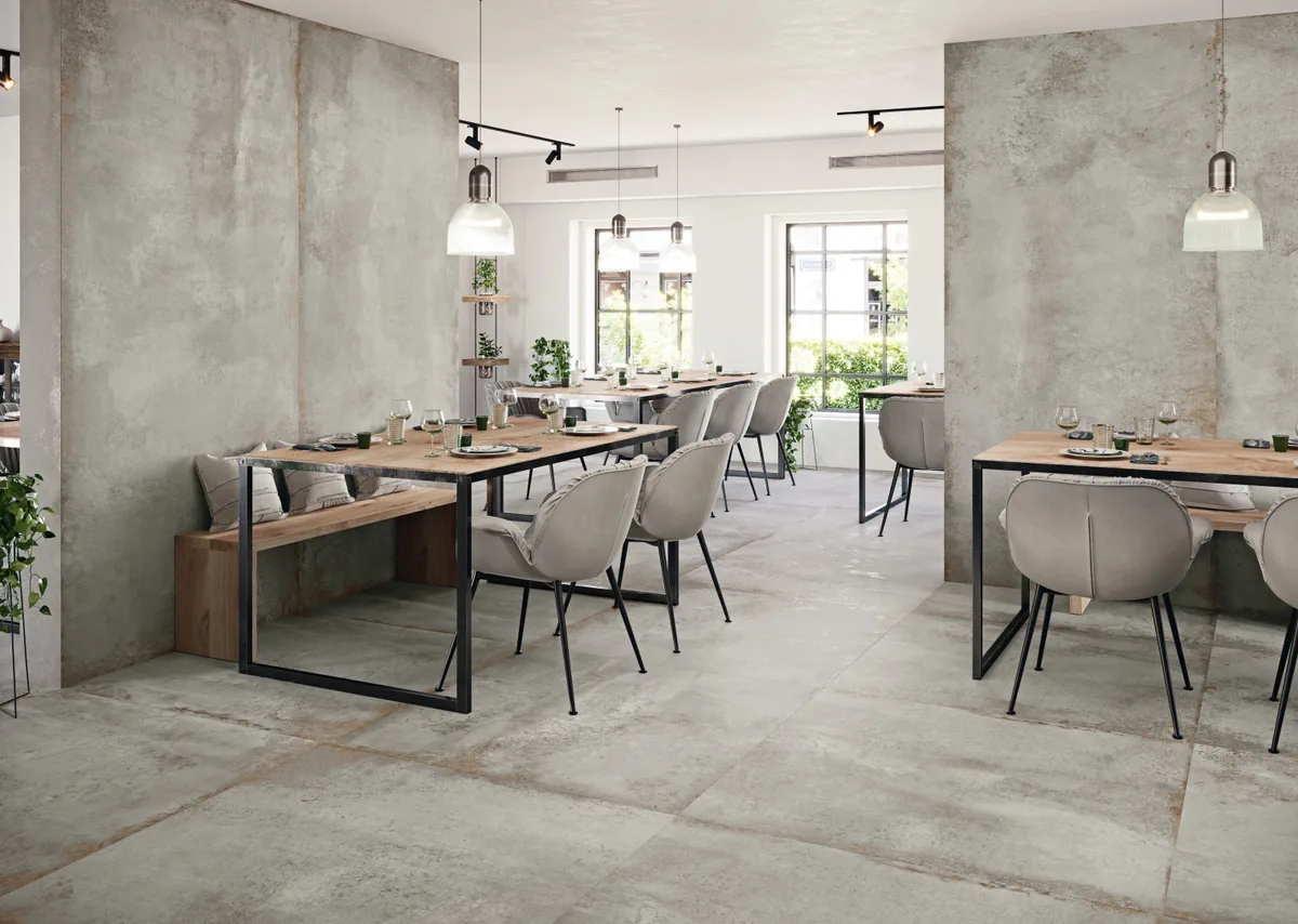 Gres Grespania DISTRITO - - aranzacja w eleganckiej lazience