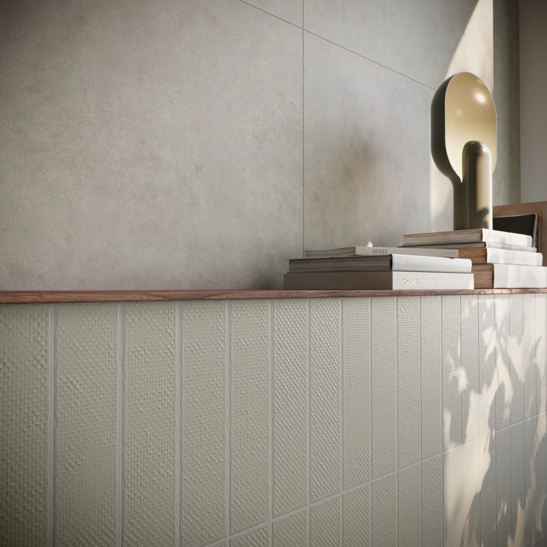 Gres Grespania PIGMENTO efekt kolor - aranzacja w eleganckiej lazience