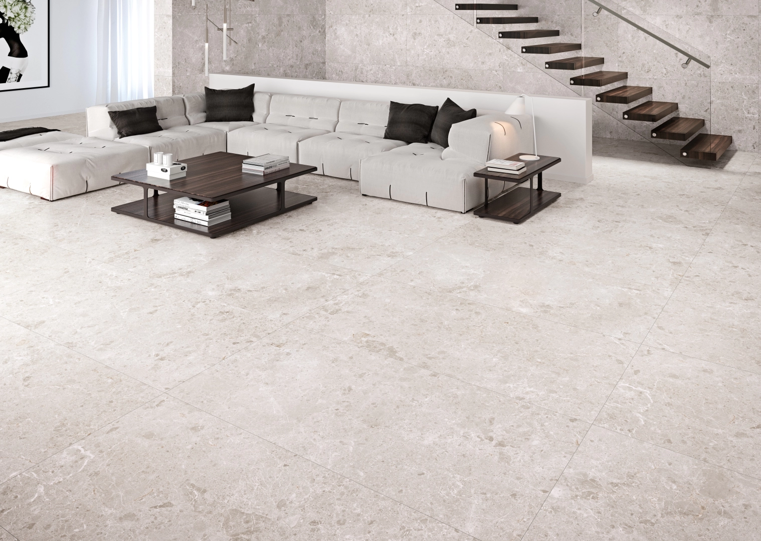 Gres Grespania ARTIC efekt terrazzo, marmur - aranzacja w eleganckiej lazience