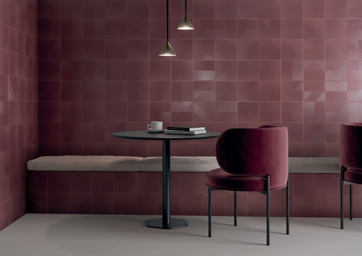Gres Harmony LINS efekt kolor - aranzacja w minimalistycznym wnetrzu