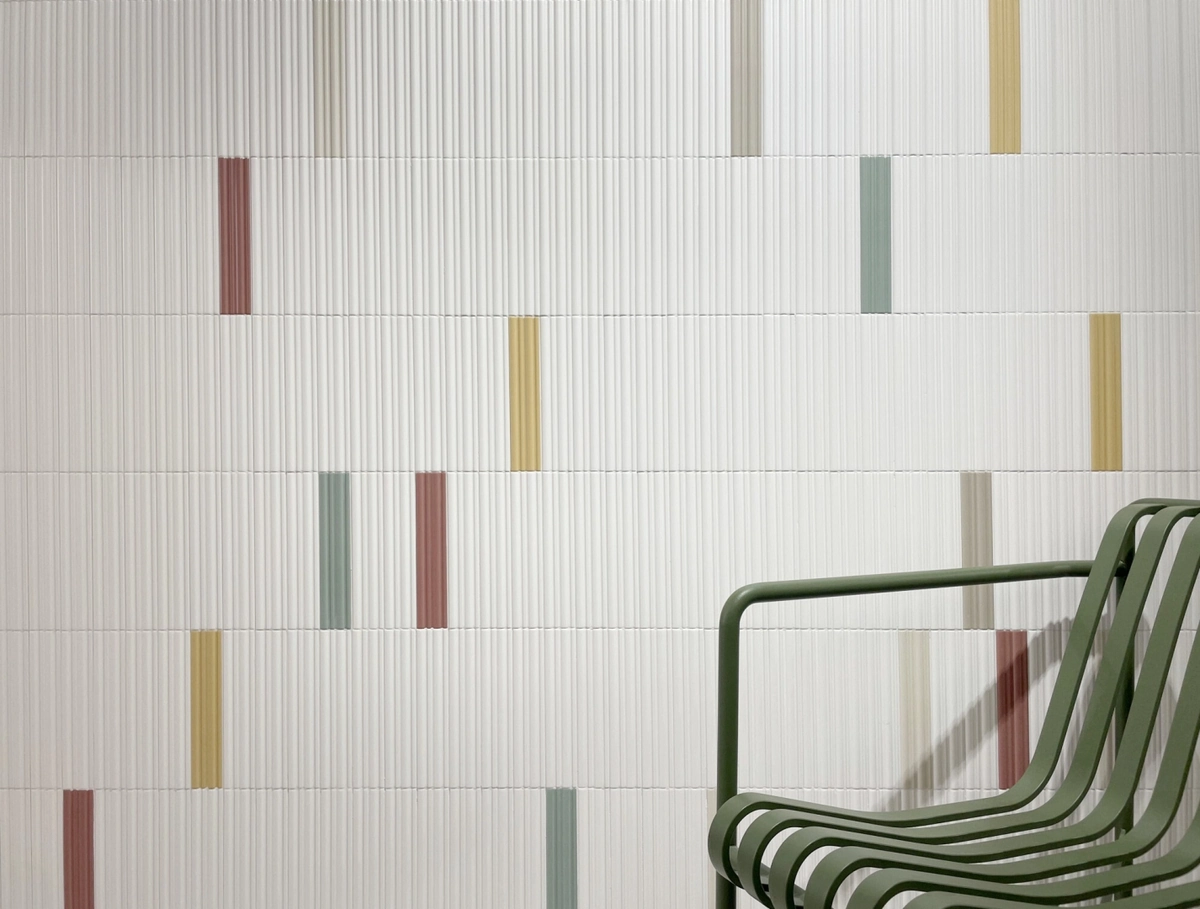 Gres Harmony RAINBOW efekt cegła - aranzacja w eleganckiej lazience