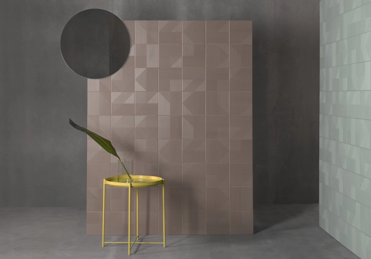 Gres Harmony LINS efekt kolor - aranzacja w eleganckiej lazience