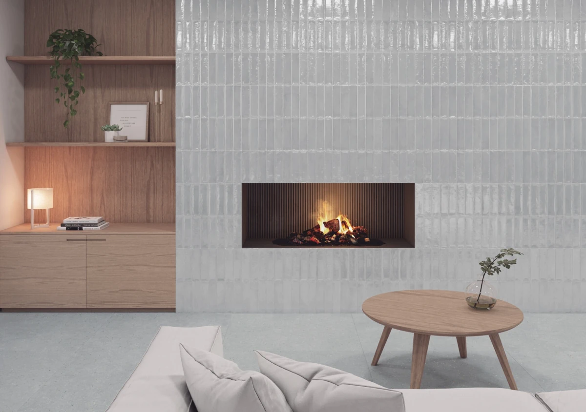 Gres Harmony BARI efekt cegła - aranzacja w eleganckiej lazience