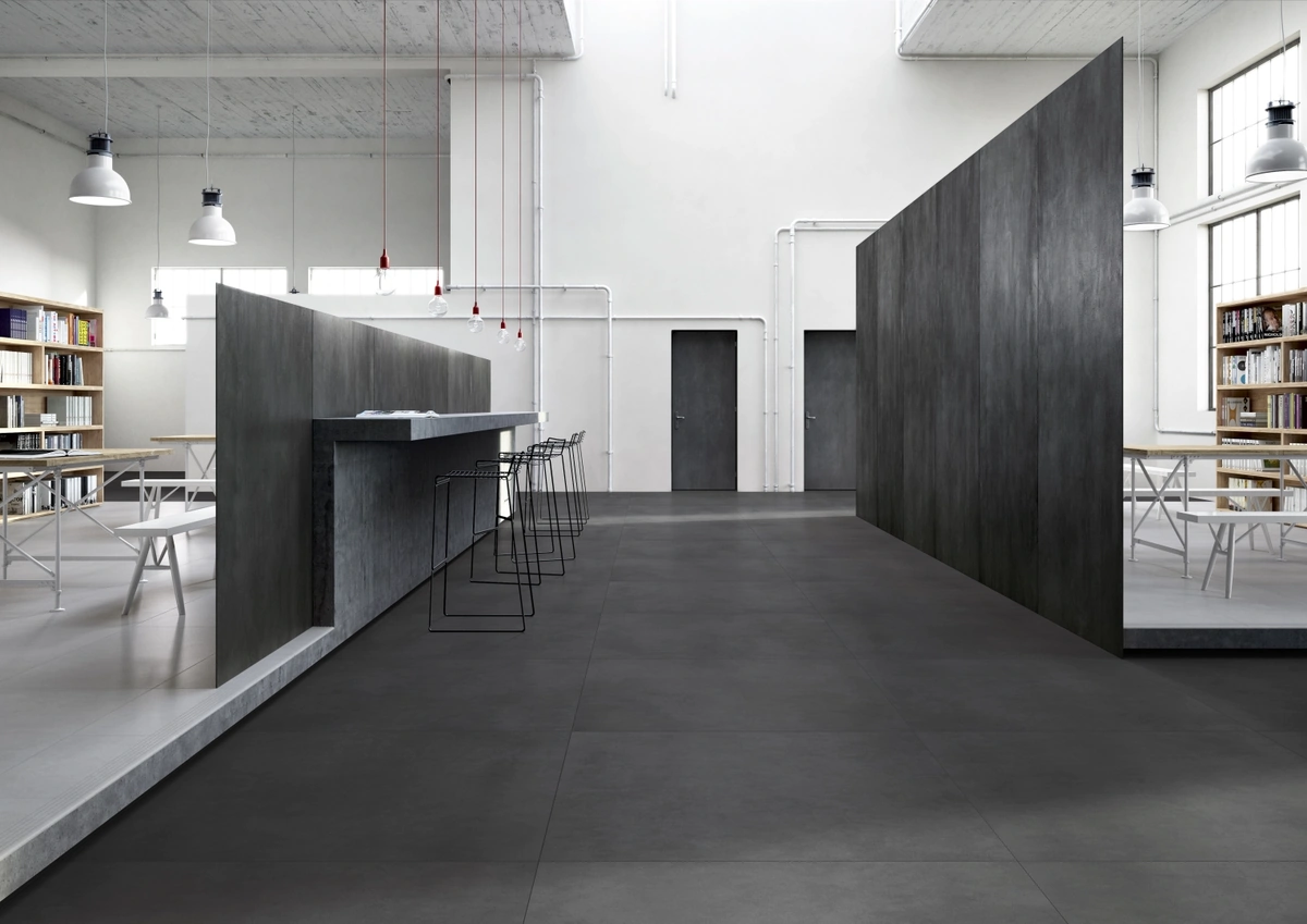 Gres Imola MICRON 2.0 efekt beton - aranzacja w eleganckiej lazience