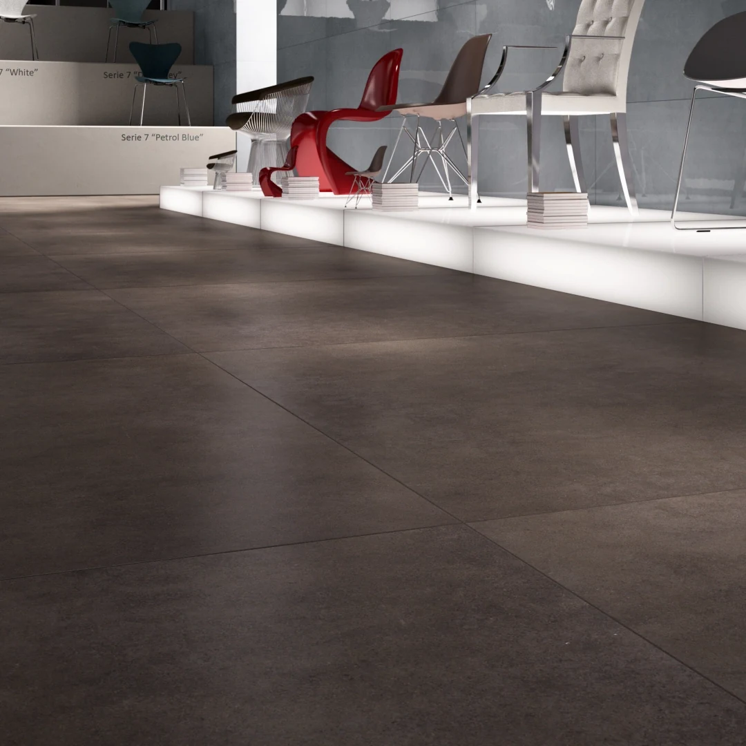 Gres Imola MICRON 2.0 efekt beton - aranzacja w minimalistycznym wnetrzu