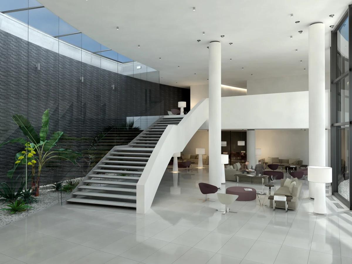 Gres Imola MICRON 2.0 efekt beton - aranzacja w przy kominku