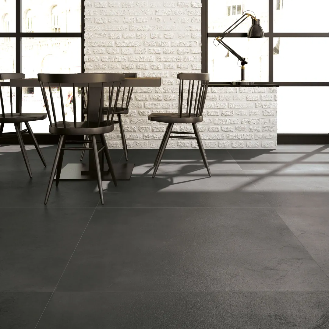 Gres Iris AVENUE XXL efekt beton - aranzacja w eleganckiej lazience