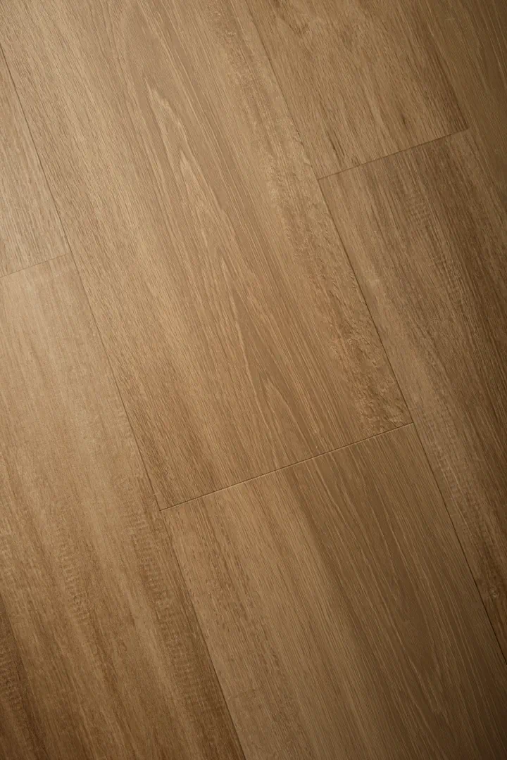 Gres Iris E-WOOD efekt drewno - aranzacja w przy kominku