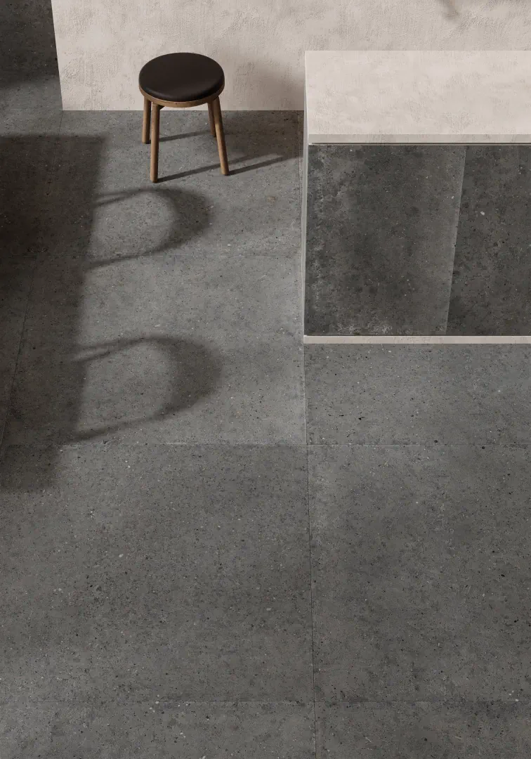 Gres Iris WHOLE STONE efekt kamień - aranzacja w elewacji domu