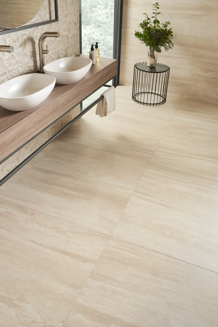 Gres Kerben LUXURY efekt marmur - aranzacja w elewacji domu