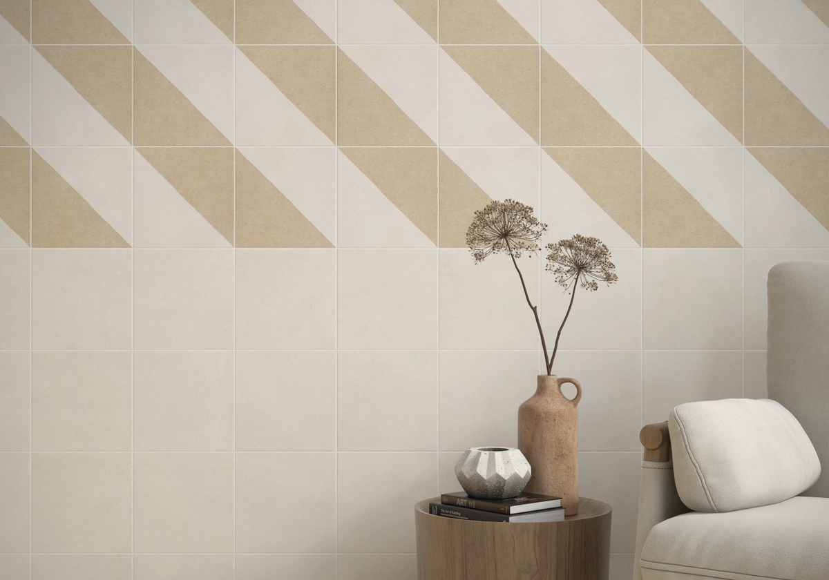 Gres Kerben TERRACOTA efekt kolor - aranzacja w eleganckiej lazience