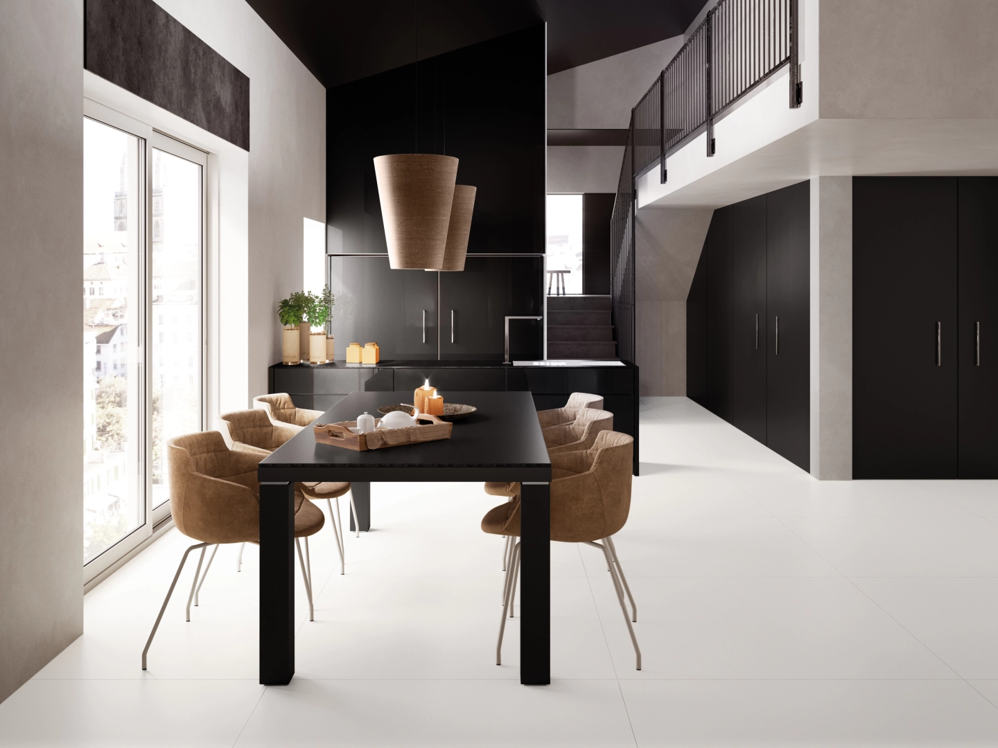 Gres La Fabbrica Ava ABSOLUTE efekt kolor - aranzacja w eleganckiej lazience
