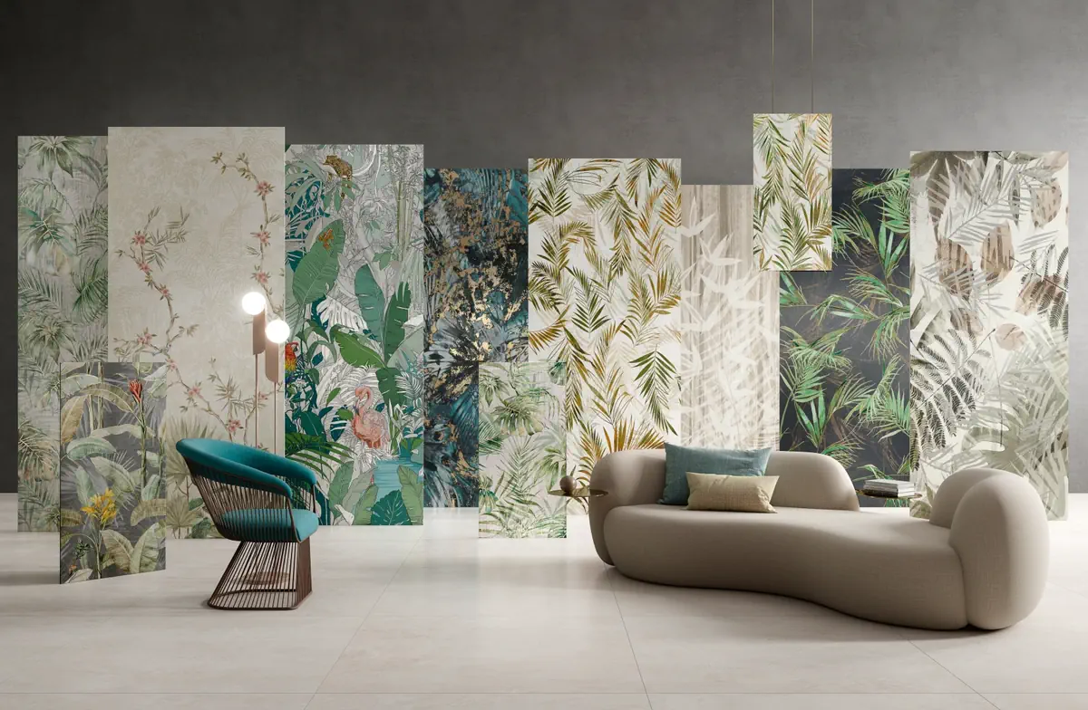 Gres La Fabbrica Ava IMAGINE efekt tapeta - aranzacja w eleganckiej lazience