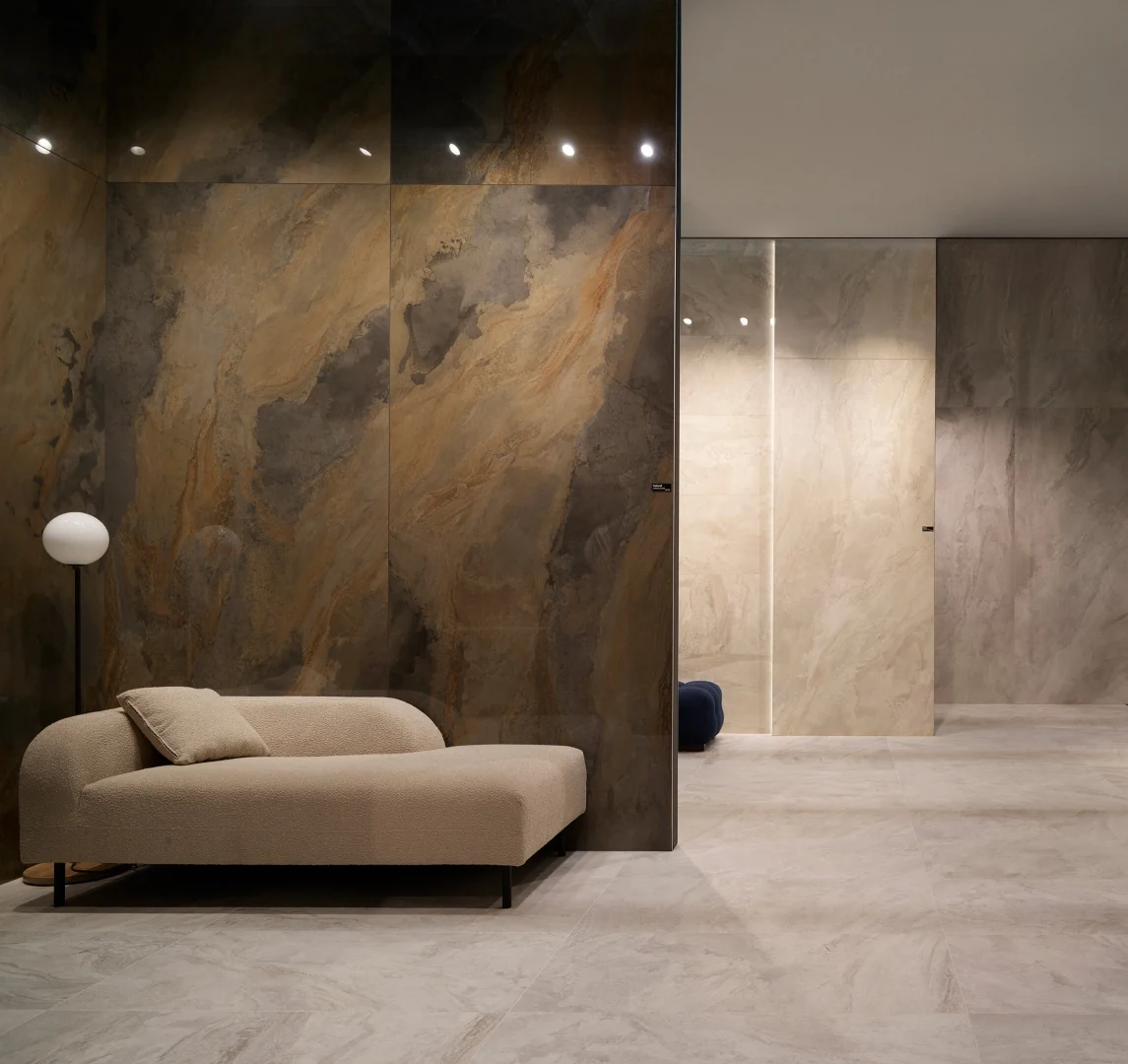 Gres La Fabbrica Ava DEEP STONE efekt kamień - aranzacja w elewacji domu