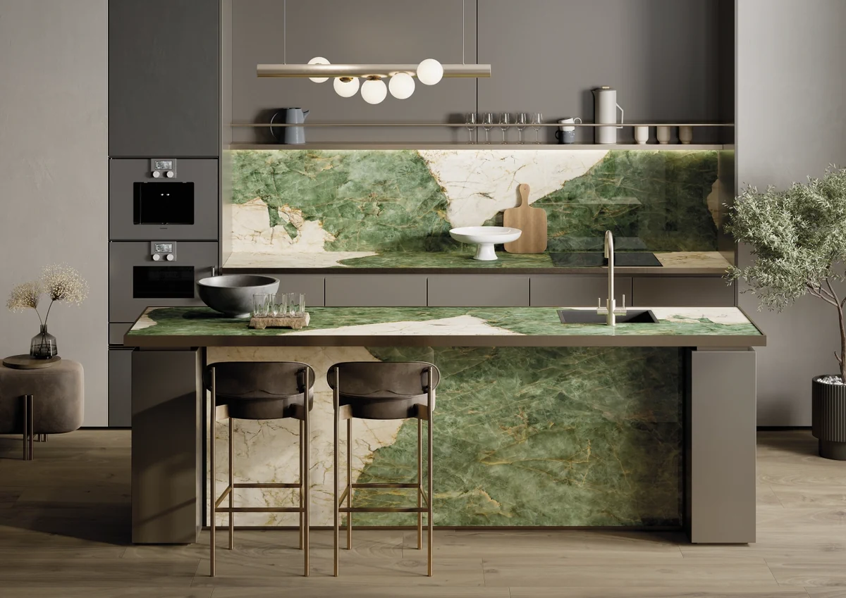 Gres La Fabbrica Ava AVASTONE efekt kamień, kolor, marmur, beton, metal, drewno - aranzacja w eleganckiej lazience