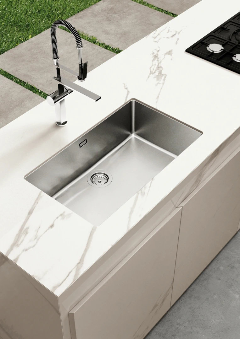 Gres La Fabbrica Ava AVASTONE efekt kamień, kolor, marmur, beton, metal, drewno - aranzacja w elewacji domu