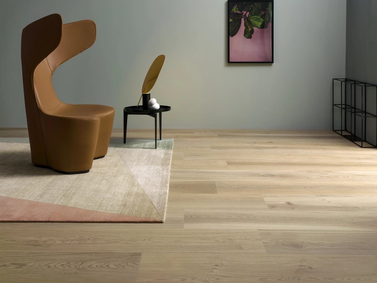 Gres Lea BIO SELECT efekt drewno - aranzacja w eleganckiej lazience