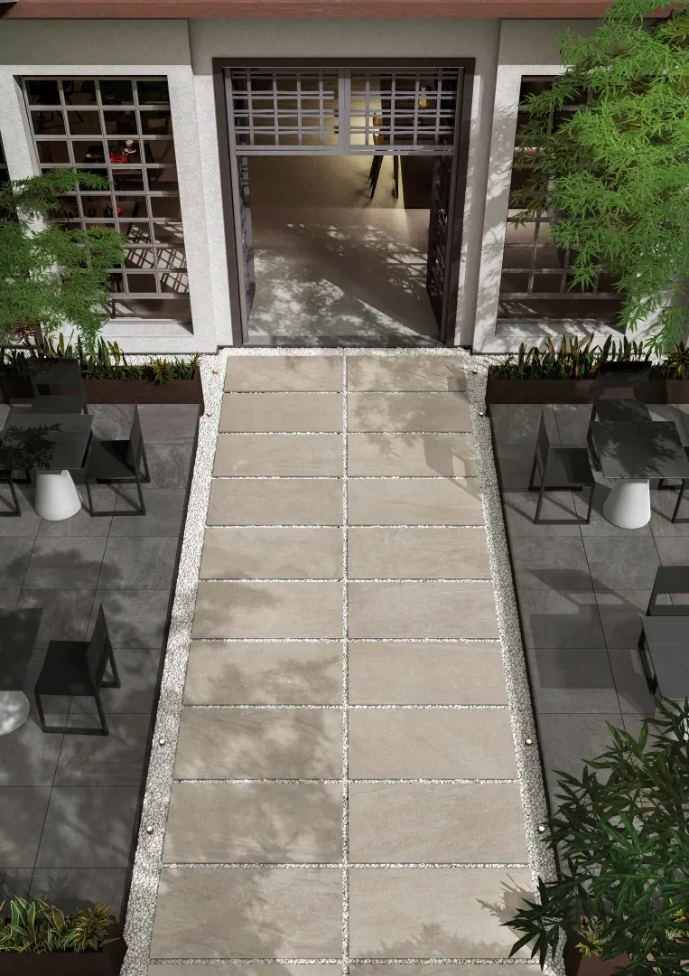 Gres Lea NEXTONE efekt kamień - aranzacja w eleganckiej lazience