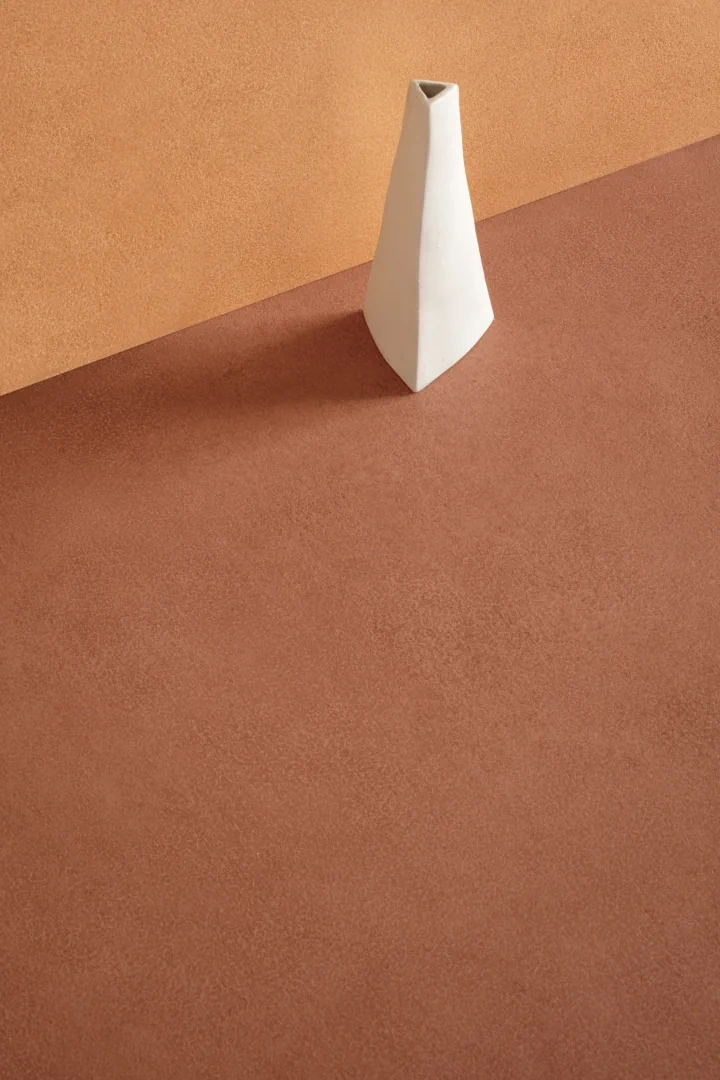 Gres Lea PIGMENTI efekt beton - aranzacja w minimalistycznym wnetrzu