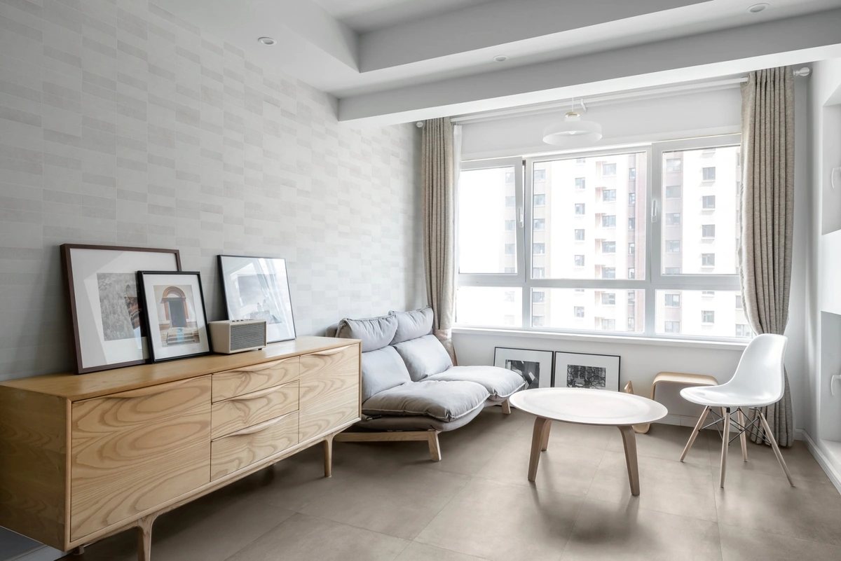 Gres Marazzi APPEAL efekt beton - aranzacja w przestronnym holu