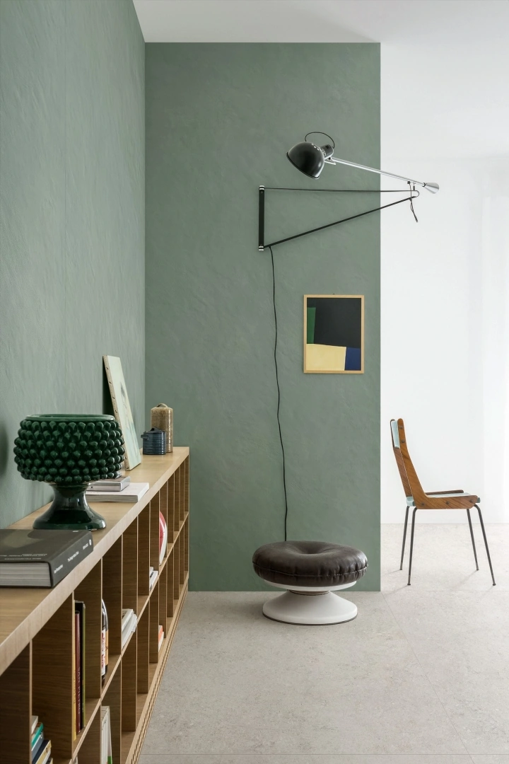 Gres Marazzi GRANDE RESIN LOOK efekt żywica - aranzacja w elewacji domu