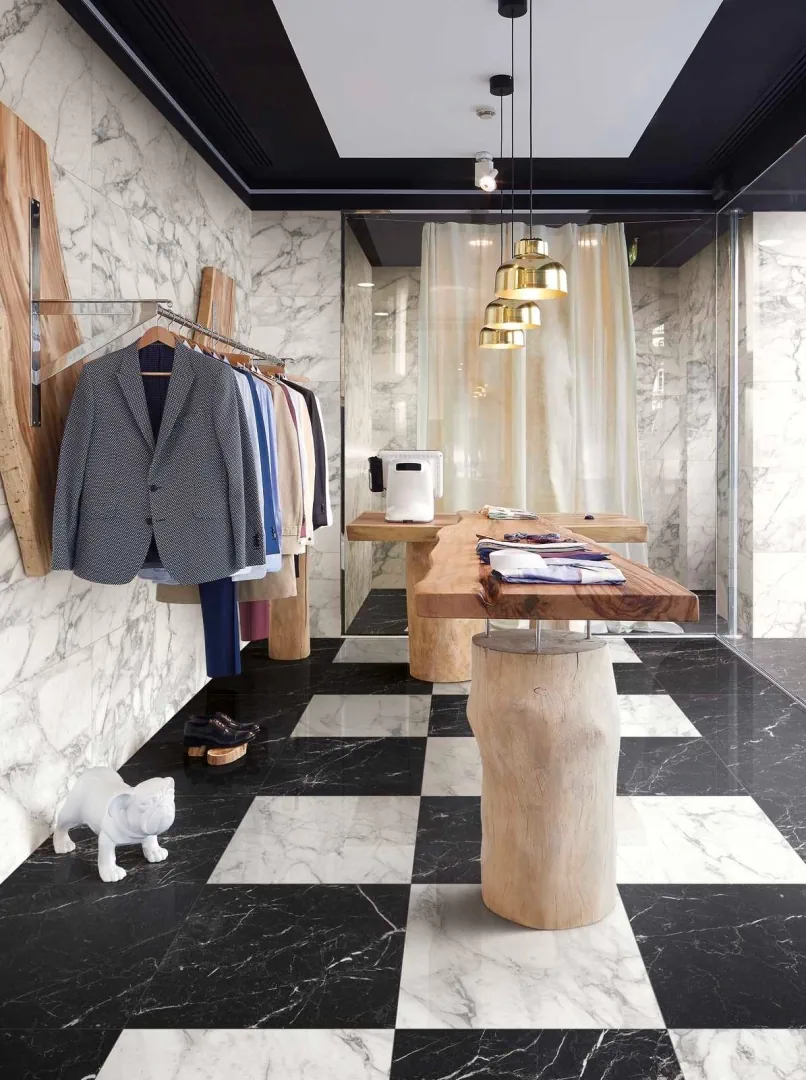 Gres Marazzi ALLMARBLE efekt marmur - aranzacja w eleganckiej lazience