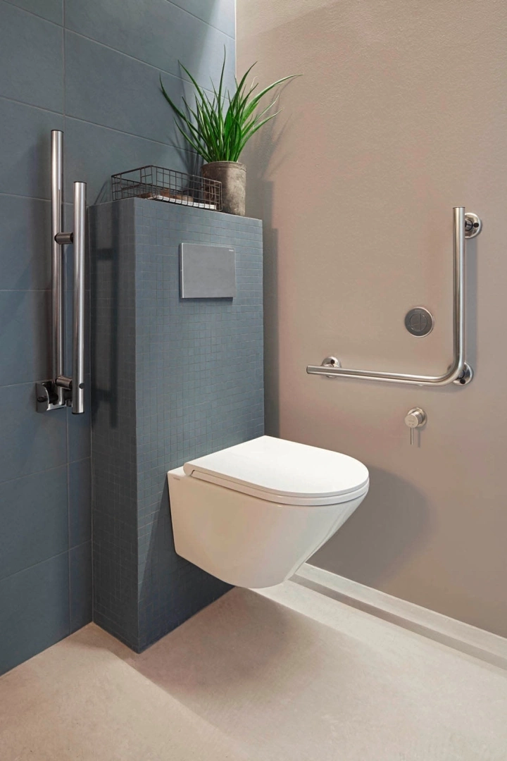 Gres Marazzi CHALK efekt beton - aranzacja w elewacji domu